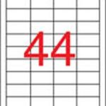 Etikett, univerzális, 48, 5x25, 4 mm, eltávolítható, APLI, 4400 etikett/csomag fotó