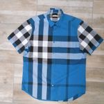Eredeti BURBERRY zöld-fekete-fehér érdekesen kockás férfi ing L-es, sötétebb, bolti ára 240.000, -Ft fotó