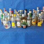 Nagyjából 50 darabos mini italos üveg gyűjtemény-Club brandy Barack pálinka Slivovitz Budafok brandy fotó