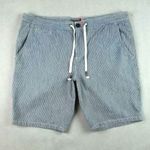 EREDETI SUPERDRY (2XL) ELEGÁNS *EXCLUSIVE* FÉRFI *MINŐSÉGI* VÉKONY CSÍKOS RÖVIDNADRÁG fotó