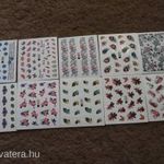 10 ív köröm matrica különféle mintákkal. (1) (Vi) fotó