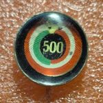 500. magyar labdarúgó válogatott mérkőzés, jelvény, kitűző, 1977. magyar-osztrák 2: 0 fotó