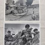 2db III. birodalmi Waffen SS MG-schützen régebbi képeslap másolatok fotó