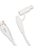 Ezra 2 az 1-ben USB töltő- és adatkábel - Micro USB és Lightning csatlakozó, 120 cm (EA004) fotó