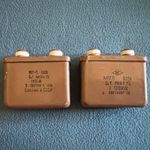 MPGP MPG-P (M&Pcy;&Gcy;&Pcy;) Szovjet Audio kondenzátor 0, 1uF/500V 1% (1pár) NOS állapot /2025_Q2_#6 fotó