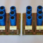 TCI 6x15000uF 100V-os kondenzátor pack, szimmetrikus tápszűrő panel fotó