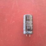 1000 uF kondenzátor , 50 V DC , bontott , bemért fotó