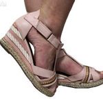 RIVER ISLAND rózsaszín fonott talpú 36 magastalpú CIPŐ fotó