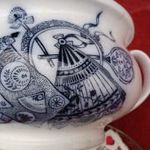 ANTIK JELZETT PETRUS REGOUT FAN ÉJJELI EDÉNY ( BILI ) KÍVÜL BELÜL FESTETT KURIÓZUM 1892 fotó