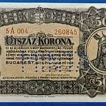 1923 -as hajtatlan aUNC 500 korona "Magyar Pénzjegynyomda" bankó MINTA perforációval!!!(L2460) fotó