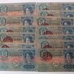 13 db. 20 korona 1913 (többsége Magyarország fb.) /25 fotó
