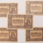5 db. 100 korona 1923 /32 fotó
