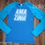 Domyos (Decathlon)feliratos hosszú ujjú fiú felső 14év 153/162-es méret új fotó