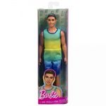Mattel Barbie Ken - Fashionista fiú baba színátmenetes pólóban (HYV00) fotó