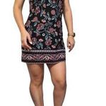 HOLLISTER fekete színes VIRÁGOS mintás S/M csajos nyári RUHA o15 fotó