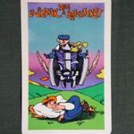 Kártyanaptár, SZOT munkavédelmi osztály, grafikai rajzos, humoros, balesetmegelőzés, 1980 (2) fotó