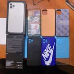 APPLE IPHONE 11 PRO MAX DOBOZ + HÁTLAPTOK - IPHONE 11 PRO MAX SIKVER 256 GB + 6 HÁTLAPTOK fotó