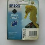 Epson T0481 black gyári tintapatron lejárt szavatosságú bontatlan ÚJ! 1 FT-RÓL NMÁ! Q. fotó