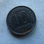 LENGYEL VAS 10 PFENIGÓW, 1917 F. 1 DB. 1 FT-RÓL! fotó