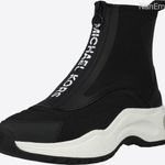 Michael Kors magas szárú edzöcipö - Dara Canvas and Stretch Knit Trainer fotó