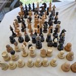 86db-os nagyméretű Fa Sakk figura csomag fotó