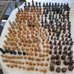 257db-os vegyes Fa Sakk figura csomag egyben fotó