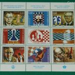Jugoszlávia 1995 sakk postatiszta kisív, Mi: 2723-30, kat. ára: 10 euro fotó