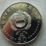 EZÜST MNK EMLÉK BU 50 FORINT, 1968. 1 DB. 1 FT-RÓL! SEMMELWEIS fotó