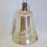 CSENGŐ, CSENGETTYŰ, 8cm - RETRO KARÁCSONYFADÍSZ ÜVEGBŐL !!! fotó