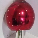 GOMBA, 12cm - RETRO KARÁCSONYFADÍSZ ÜVEGBŐL !!! fotó
