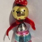 ZSENÍLIA-ÜVEG FIGURA - RETRO KARÁCSONYFADÍSZ ÜVEGBŐL !!! fotó