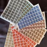 1946 BETÜS I. KIADÁS KOMPLETT MAGYAR BÉLYEG SOR. ** 100-AS ÍVEKBEN fotó