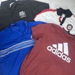 4 MENS 2XL- 3XL FOOTBALL POLO SHIRTS AND T SHIRT- 4 db FÉRFI 2XL-3XL FUTBALL PÓLÓ ÉS PÓLÓ fotó
