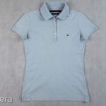 EREDETI TOMMY HILFIGER (XS / S) RÖVID UJJÚ *EXCLUSIVE* NŐI GALLÉROS PÓLÓ *LUXUS MINŐSÉGI* FELSŐ fotó