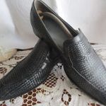 BUDAPEST DIZÁJN KÉZMŰVES FEKETE BŐR , TALPA IS FÉRFI FÉL CIPŐ M : 43 KLASSZIKUS ELEGÁNS LUXUS TERMÉK fotó