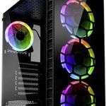 Kolink OBSERVATORY LITE Midi torony Gaming doboz Fekete fotó