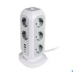 Elosztó, álló, 11 aljzat, 2xUSB-A, 2xUSB-C, VERBATIM "EUPT-01" fotó
