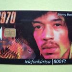 Telefonkártya, Jimmy Hendrix fotó