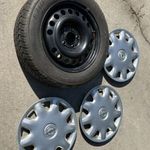 15"-os 4x100 Opel acélfelni 6Jx15 ET49, Yokohama téli gumiabroncs és Opel dísztárcsák fotó