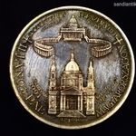 1991 II. JÁNOS PÁL PÁPA LÁTOGATÁSA MAGYARORSZÁGON SZÍNEZÜST EMLÉKÉREM ! fotó