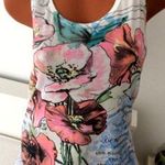 Nagyon szép virágos top/felső M/36-38-40, Mb: 84-100 cm fotó