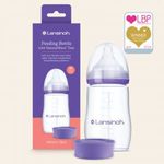 Lansinoh Cumisüveg közepes folyású etetőcumival + fedéllel, 240 ml fotó