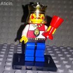 Lego cas552 Royal Knights, King - Lovag Király minifigura. Klasszikus Castle legó játék, 1997-ből. fotó