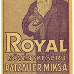 Számolócédula: Royal növénykeserű Patzauer Miksa szesznagykereskedés Rum és Likőrgyár Szeged. fotó