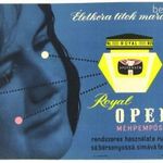 Villamosplakát: Életkora titok marad... Royal Opera méhpempős krém, 1963 fotó