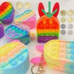 Mini POP-IT trend pénztárca + kulcstartó fotó