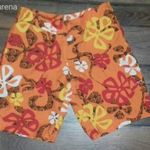 narancssárga színű Hawaaii mintás short, 128 fotó