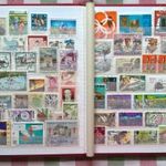 Bélyegek az 5 földrészről, 6 törtfehér lapos/12 oldalas, A/5-ös ÚJ Briefmarken bélyegalbumban - 2. fotó