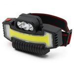 LED/COB LED fejlámpa, gumis fejpánttal fotó