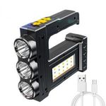 Ultra magas fényerejű 3 LED-es profi zseblámpa fotó